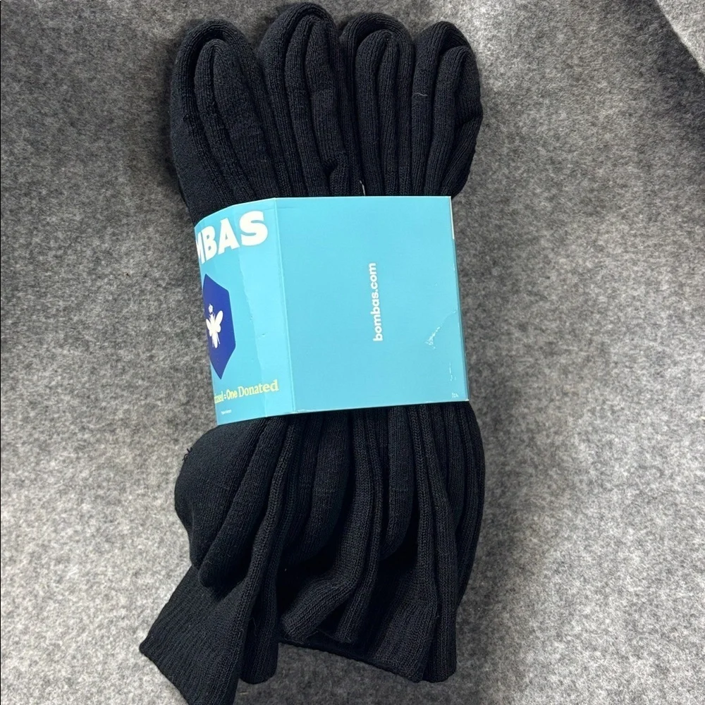 BOMBAS 4mid weight honeycomb arch support seamless cushion footbed socks  NEW